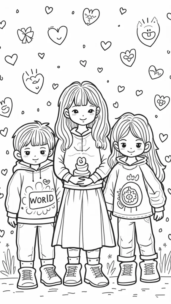 kindness coloring pages printable free